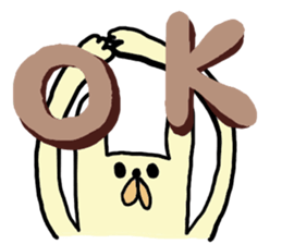 funny rabbit sticker #2874129