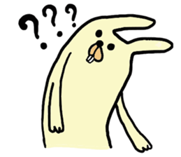funny rabbit sticker #2874130