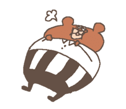 The Part-time workers bear.cafe version. sticker #2874317