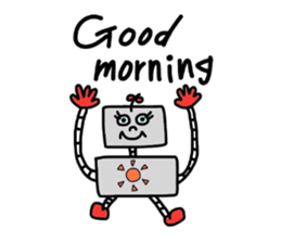 robot&a fat uncle sticker #2875531