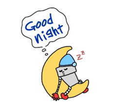 robot&a fat uncle sticker #2875536