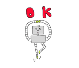 robot&a fat uncle sticker #2875541