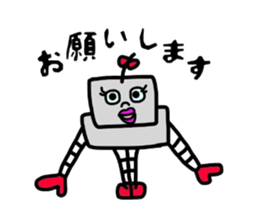 robot&a fat uncle sticker #2875543