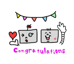 robot&a fat uncle sticker #2875549