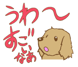 Message of Miniature Dachshund sticker #2877105