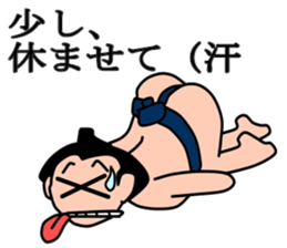Japanese sumo wrestler sticker #2877278