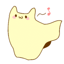 kitty ghost sticker #2877738