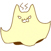 kitty ghost sticker #2877739