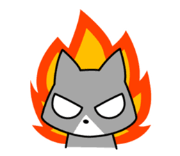 jitoneko cat sticker #2877904