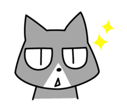 jitoneko cat sticker #2877907