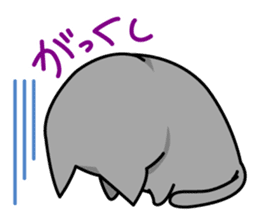 jitoneko cat sticker #2877912