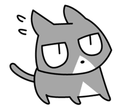 jitoneko cat sticker #2877919