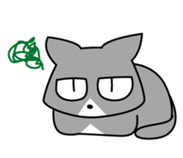 jitoneko cat sticker #2877921