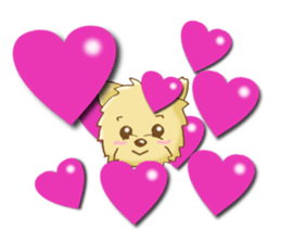 Sticker of the Yorkshire Terrier sticker #2878683