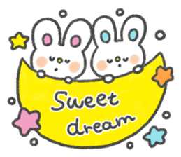 The twin bunnies sticker #2879846