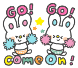 The twin bunnies sticker #2879849