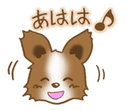 Sticker of the Papillon sticker #2881256