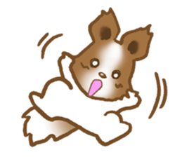 Sticker of the Papillon sticker #2881283