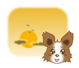 Sticker of the Papillon sticker #2881286