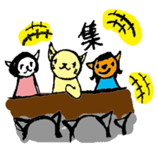 A cat like hand-drawn sticker #2881832