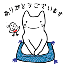Cat of Japanese style and Chidori sticker #2882292