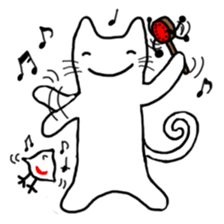 Cat of Japanese style and Chidori sticker #2882293