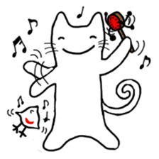 Cat of Japanese style and Chidori sticker #2882293