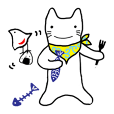 Cat of Japanese style and Chidori sticker #2882306
