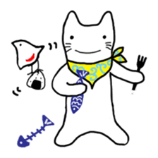 Cat of Japanese style and Chidori sticker #2882306