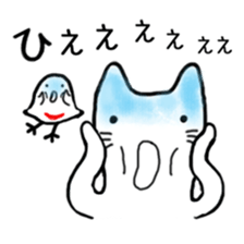 Cat of Japanese style and Chidori sticker #2882312
