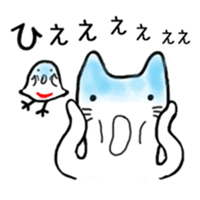 Cat of Japanese style and Chidori sticker #2882312