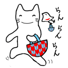 Cat of Japanese style and Chidori sticker #2882320