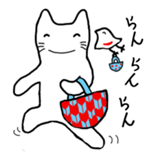 Cat of Japanese style and Chidori sticker #2882320