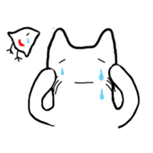 Cat of Japanese style and Chidori sticker #2882322