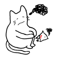 Cat of Japanese style and Chidori sticker #2882329