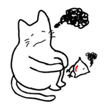 Cat of Japanese style and Chidori sticker #2882329
