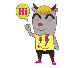 Buffalo Man in K-POP Style sticker #2882532