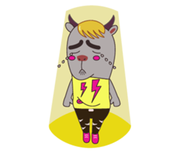 Buffalo Man in K-POP Style sticker #2882534