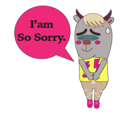 Buffalo Man in K-POP Style sticker #2882548