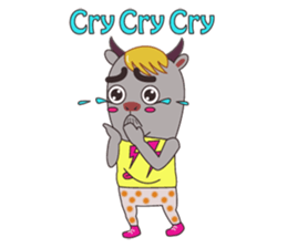 Buffalo Man in K-POP Style sticker #2882559