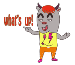 Buffalo Man in K-POP Style sticker #2882561