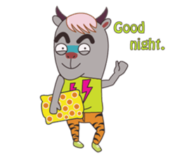 Buffalo Man in K-POP Style sticker #2882562