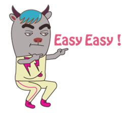 Buffalo Man in K-POP Style sticker #2882567