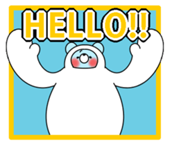 snow rabbit and snow bear sticker #2882891