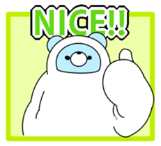 snow rabbit and snow bear sticker #2882894