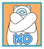 snow rabbit and snow bear sticker #2882896