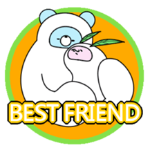 snow rabbit and snow bear sticker #2882900