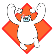 snow rabbit and snow bear sticker #2882905