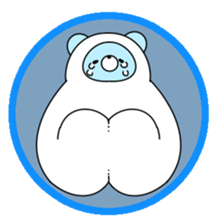 snow rabbit and snow bear sticker #2882907