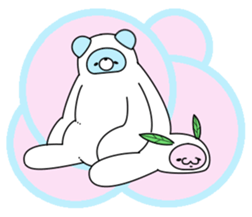 snow rabbit and snow bear sticker #2882914